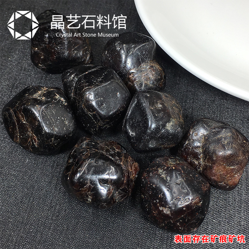 天然酒红石榴石大颗粒原石抛光石榴石原石标本能量儿童科普教学石