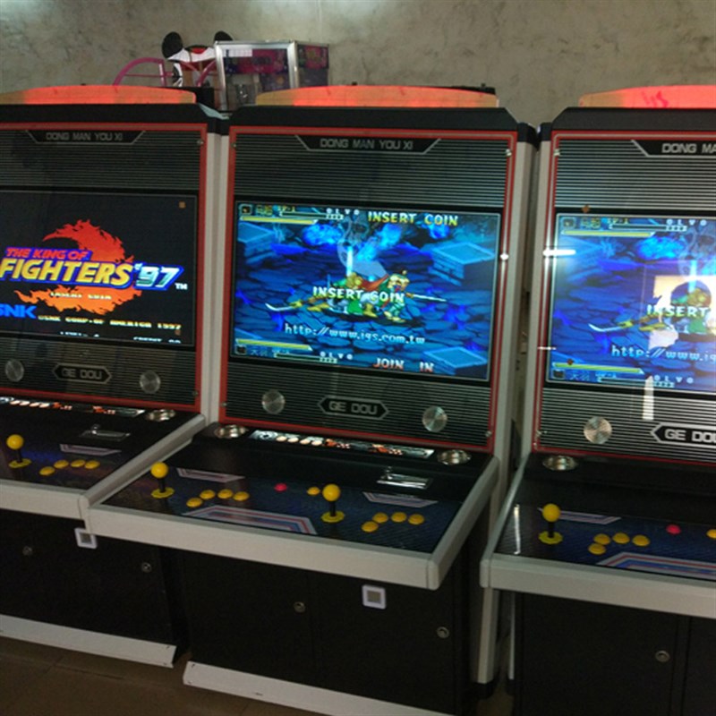 新款铁拳22寸32寸铁主机壳格斗机大型拳皇街霸街机月光宝盒3G游戏