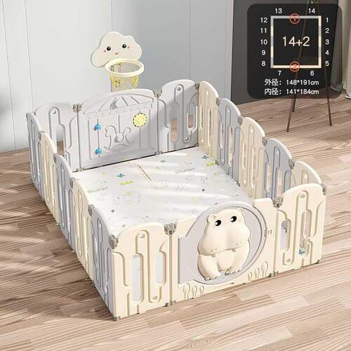 极速宝宝内室家游戏围栏儿童用地上围栏婴学儿爬行垫防护栏步栅栏