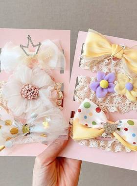 3 PcsSet Floral Bows Ba Headband Dot Bowknot Haarband