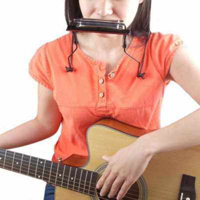 好货High Quality 10 Holes Metal Harmonica Holder Stand Adjus