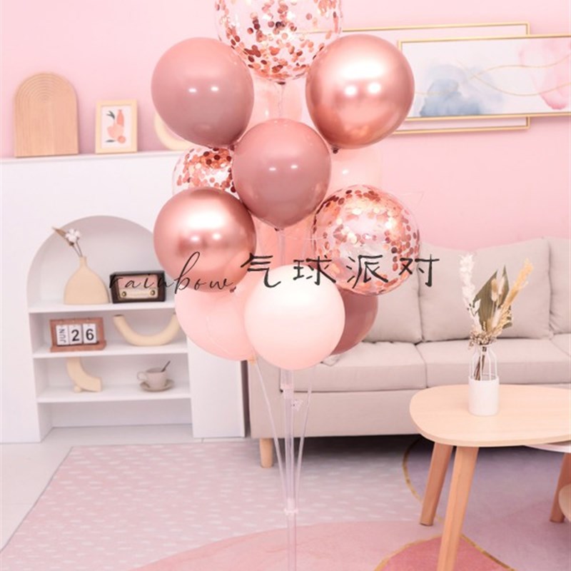 气球树桌飘生日装饰场景布置公司店铺商场店面开业结婚立柱架地飘