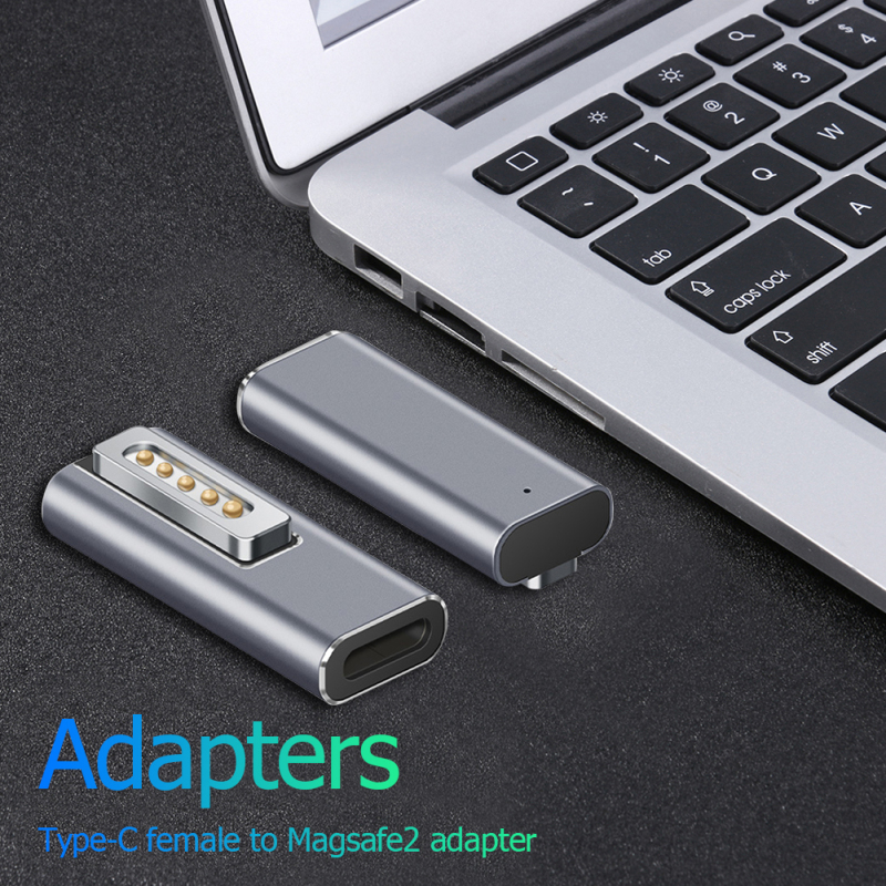 2pcs 20V 5A Type-C Magnetic USB PD Adapter for MacBook Air/P