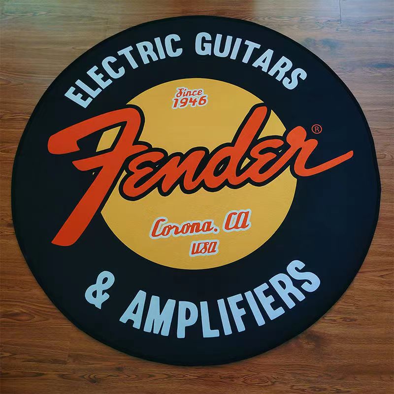 Fender芬达马歇尔摇滚地毯排练室架子鼓吉他酒吧隔音震防滑地垫