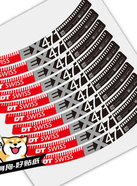 DT EX471轮组贴纸山地车轮圈车圈单车贴定制自行车个性改色