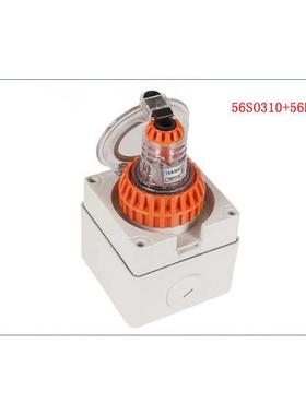 防暴雨插头 3芯10A澳标工业插头 56P310户外防水插头耐腐蚀插头