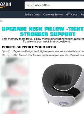 u型枕记忆棉旅行护颈枕颈椎飞机靠枕脖子男女午睡便携头枕