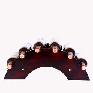 创意桥形红酒架实木酒瓶架红酒展示架欧式葡萄酒架子酒柜装饰摆件