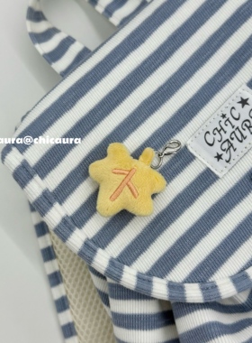 CHICAURA落叶星星小挂件毛绒秋天落叶毛绒钥匙扣包挂配饰礼物黄色