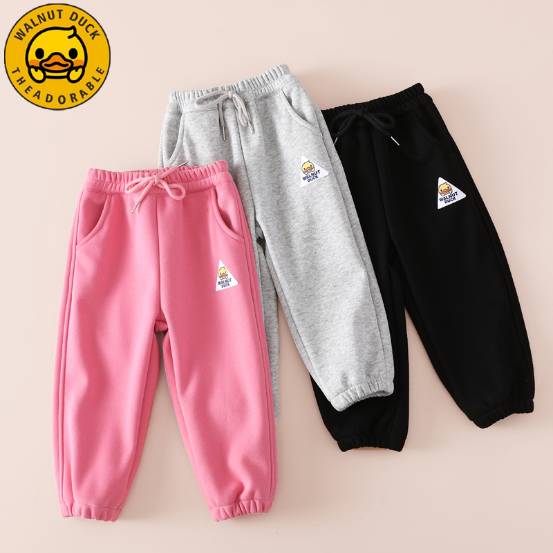 小黄鸭儿童秋季长裤新款休闲秋款卫裤AQ203-XYY