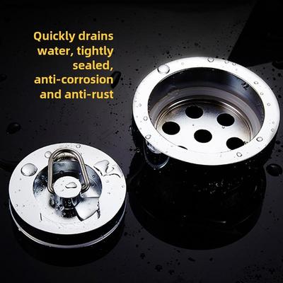 全铜游泳池地漏排水管鱼塘浴池排水管密封塞50管110