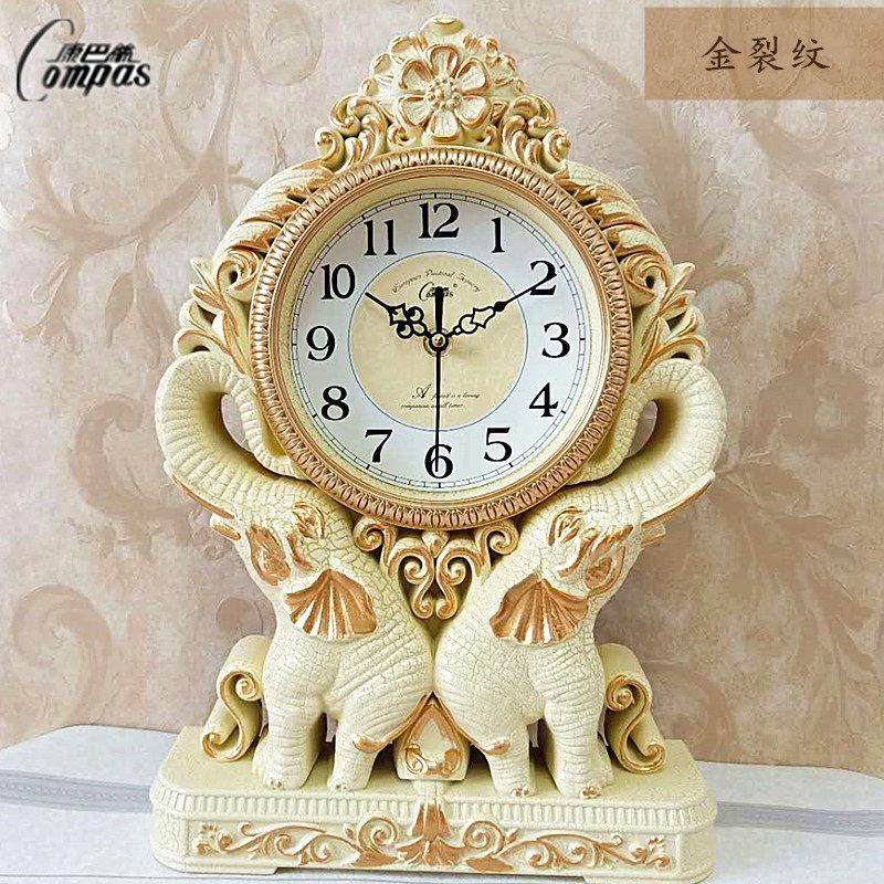 康巴丝欧式覆古台式座钟客厅装饰钟表艺术创意酒柜摆件座钟高档钟,家居饰品,挂钟,淘宝优惠券,粉丝福利购,淘宝优惠卷