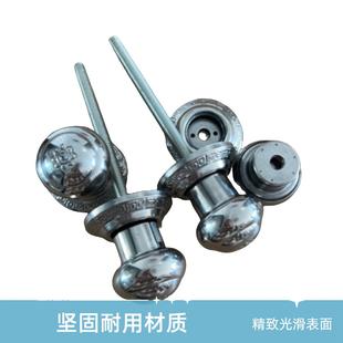 高档不锈钢执手拉手球形把手农村齿条锁球拧手铁门手柄圆形无水泥