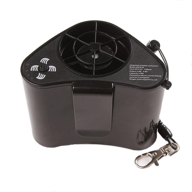 夏季新款户外随身携带迷你降温风扇凉肤机可充电挂腰便携移动空调