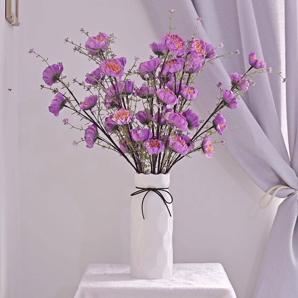 网红款仿真杜鹃花泡沫粉蝶花客厅餐桌装饰摆设摆件长寿蝴蝶兰