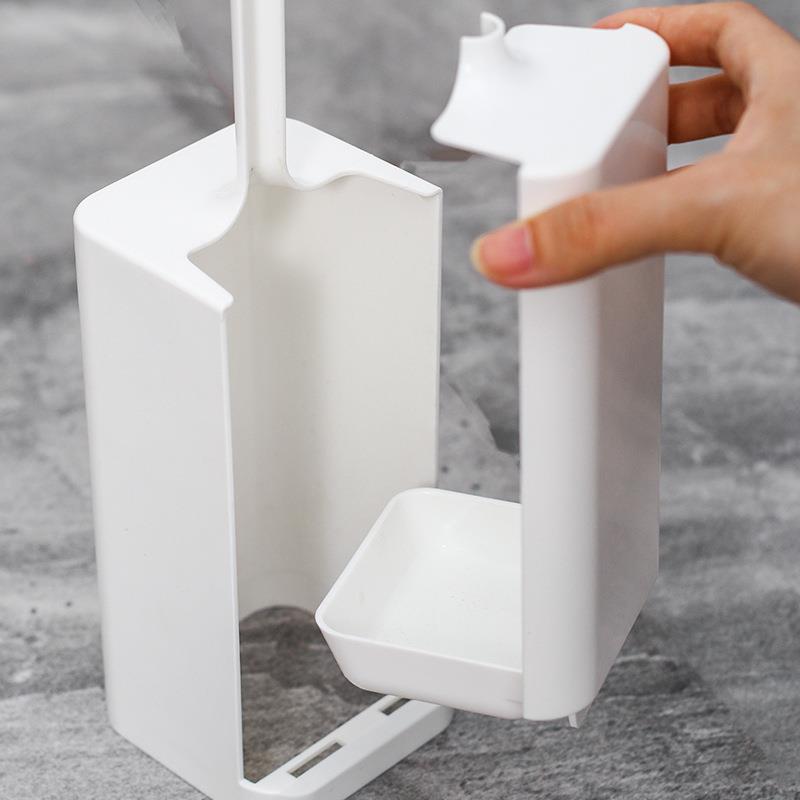 日本卫生间马桶刷带座无死角创意洗厕所刷子长柄家用清洁厕所刷