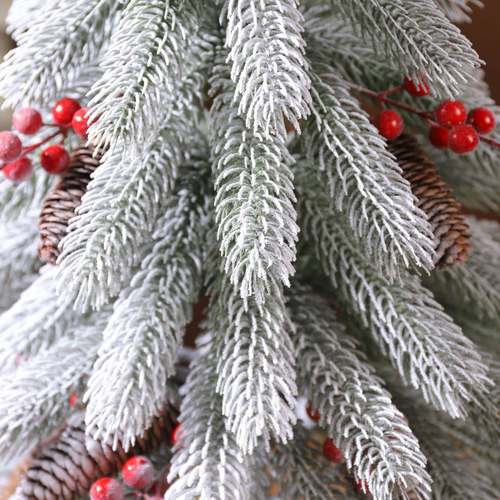 跨境新品桌面圣诞树摆件北欧风迷你圣诞树45CM60CM全PE圣诞节装饰