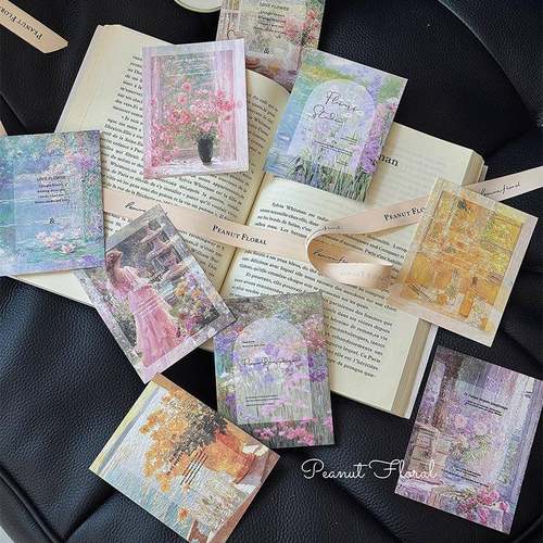 油画花海系列卡片鲜花礼品氛围艺术卡片花卉祝福花艺装饰卡明信片