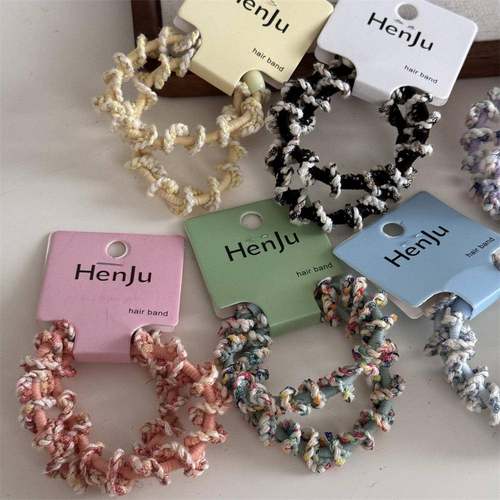 一对装螺旋编织高弹力皮筋发圈不伤发耐用皮筋马尾头绳发饰新款