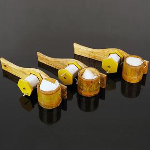墨斗老式竹制墨仓木制手柄摇动划线器手劵式墨斗装修木工画线工具