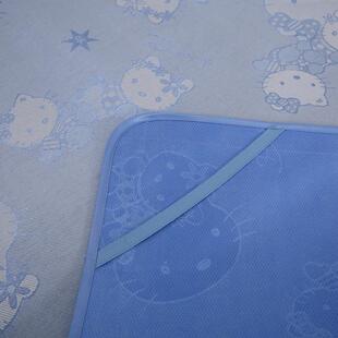 可折叠印花凉三席件套厂家礼品冰丝席凉席宿学XDD12702生舍空调子