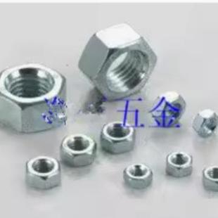 53小对边六角螺母六角薄螺帽镀白锌M8 M12 17mm M10 GB51