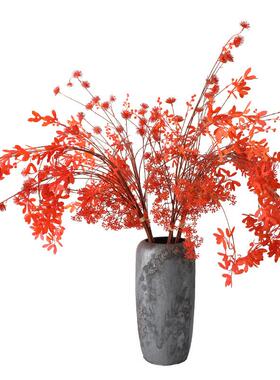 厂直供仿饰真TY-23082绿植把红色小果子秋色植物果实枝条假树枝束