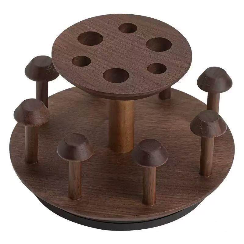 创意桃胡木茶道六君子便利收纳圆形盒孔高位茶具BZS配件档茶台多,餐饮具,茶宠摆件,淘宝优惠券,粉丝福利购,淘宝优惠卷