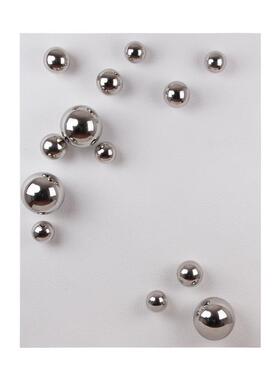 立体不画锈挂钢球实物画玄关D装饰现代简约MYA竖版走廊北欧轻奢3