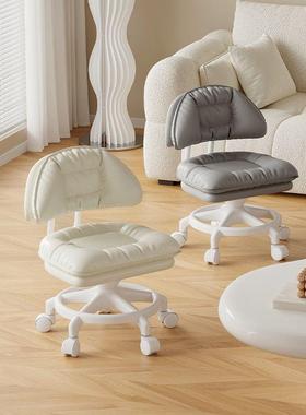 万向轮带19151小凳子款矮凳儿成人新娃童家用靠背滑轮凳换鞋板凳