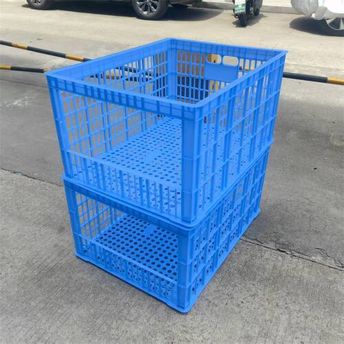 加厚塑料开口萝 代替货架塑料筐 可堆叠货架周转萝 快递分拣胶框