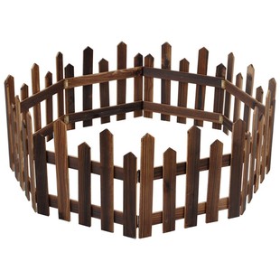 实木围栏圣诞f树装饰用品摆件室内木头护栏白色原木色栅栏橱窗围