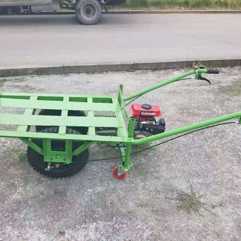 汽油柴油新式鸡公车电动独轮x车双轮车农用果园手推车山地工地转