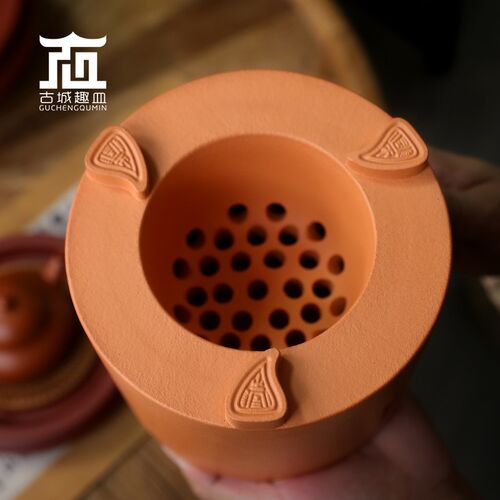 潮州红泥小e火炉茶室精致耐用工夫茶手工红泥炭炉烧水木炭围炉煮