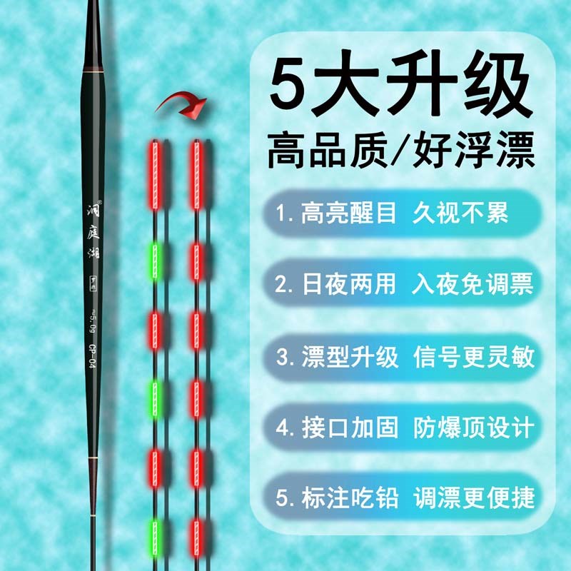 60公分长款长身夜光漂底钓深水电子浮漂变色硬Q尾夜钓漂鲫鲤大物