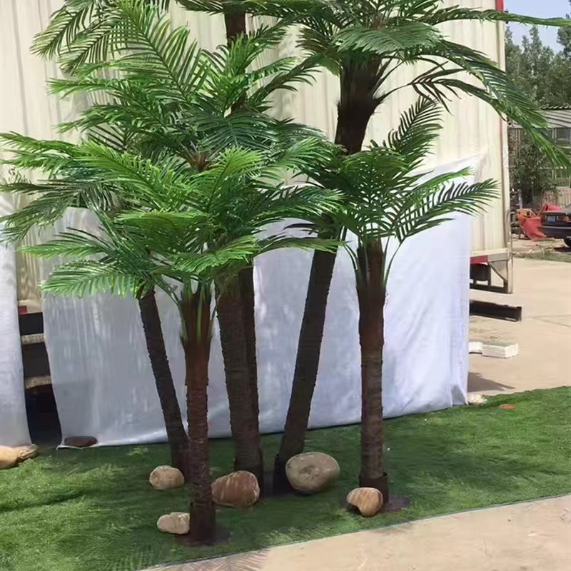 椰子树大型假树亚热带室内外仿真绿E植落地装饰人造仿生树棕榈树