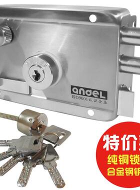 安得利外装门锁i老式防盗门锁室内木门铁门锁超C级304不锈钢大门