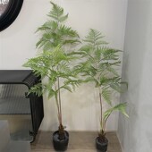 仿真猴头蕨d盆栽蕨类绿植商场橱窗景观工程造景落地摆放盆景植物