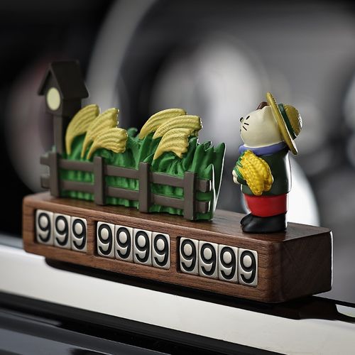 守望稻田车载挪车牌高档汽车临y时停车号码牌创意装饰摆件实用好