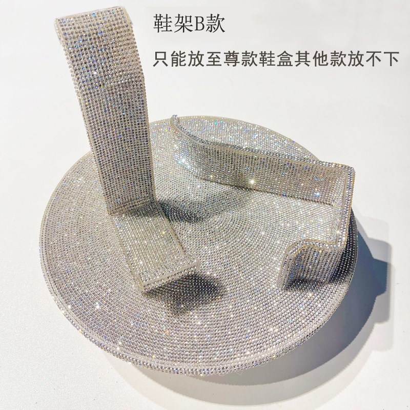 手工制作全e水钻鞋架  鞋架高跟鞋展示结婚平板鞋展示