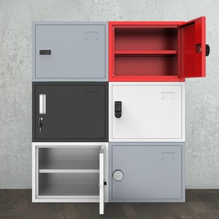 办公小型铁皮文件柜家用密码锁储物D柜桌面桌下单门保密收纳小柜