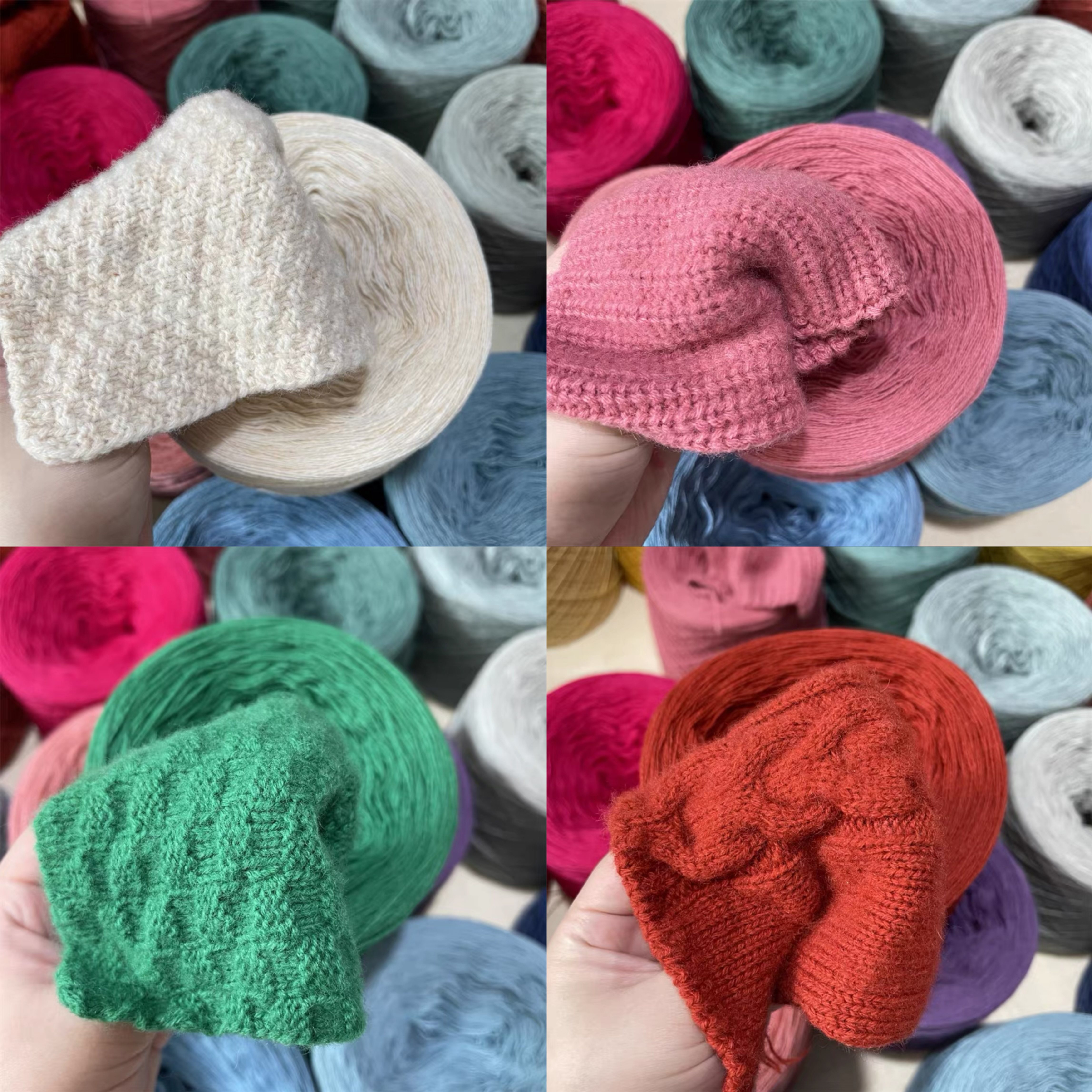 编织厂尾货康团子羊绒毛线团diy围巾帽子外套材料包26支二股合好