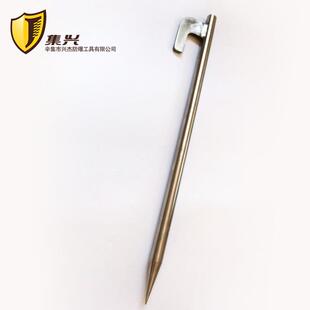 22*600mm帐篷钉304不锈钢帐篷接地钢钎弯耳可拴绳实心棒撬杠工具