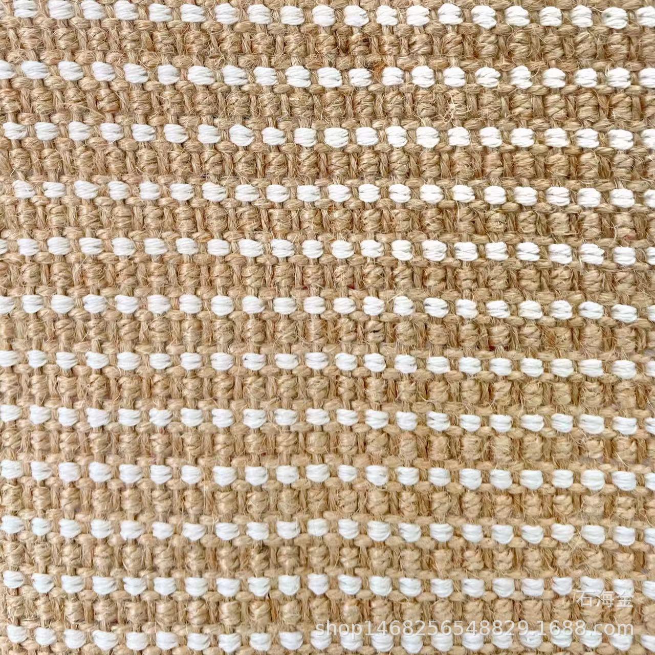 厂直销麻凹凸厚家黄麻粗麻箱包袋鞋材帽加工艺品DXH装饰装修面料