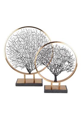 客厅摆件简约精美海铁树电镀拉丝防锈防潮金属家装饰品铁艺摆件