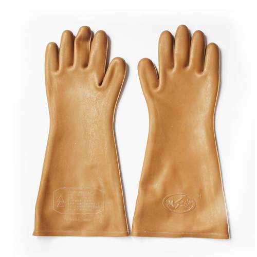 5kv绝缘手套进口天然橡胶材料优越电绝缘劳保手套