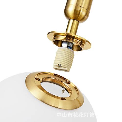 北欧风格别墅楼梯吊灯复式楼玻璃长吊灯简约现代公寓大厅跃层灯具