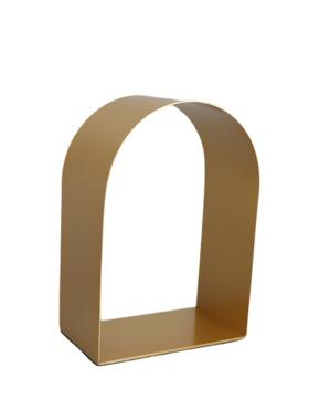 现代简约几何金属拱形门型摆件客厅酒柜样板间电视柜家居软装饰品