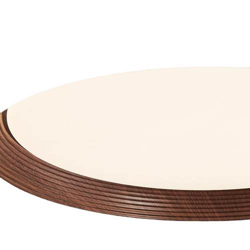 诧寂风卧室灯复古吸顶灯中古风民宿房间灯中式胡桃木纹圆形主卧灯