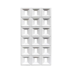 PU构件双面隔断背景墙网红门头室内外长条形单面九宫格轻质镂空砖